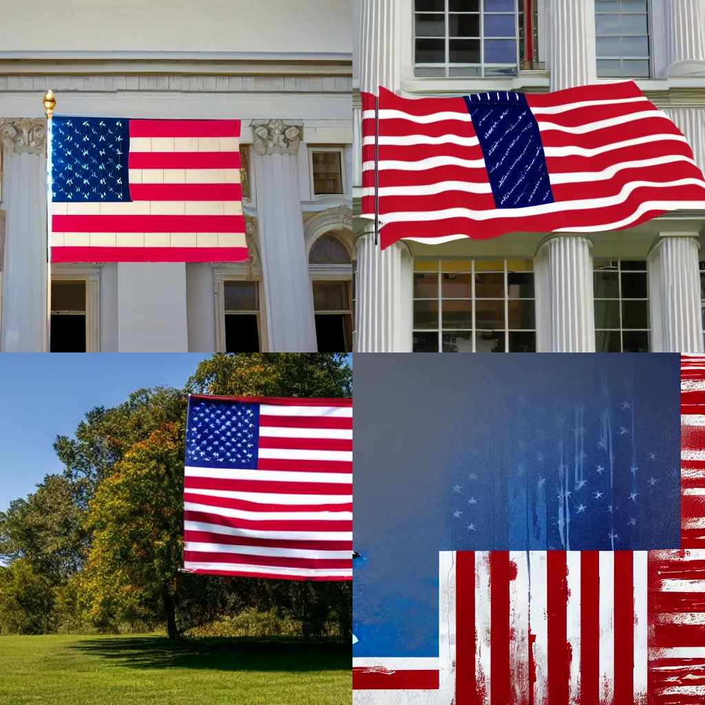 Prompt: Flag of the United States
