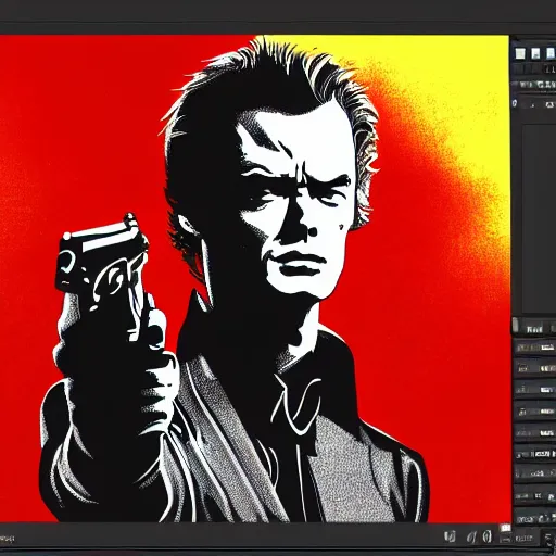 Prompt: Dirty Harry, Digital Art, Trending on Art Station