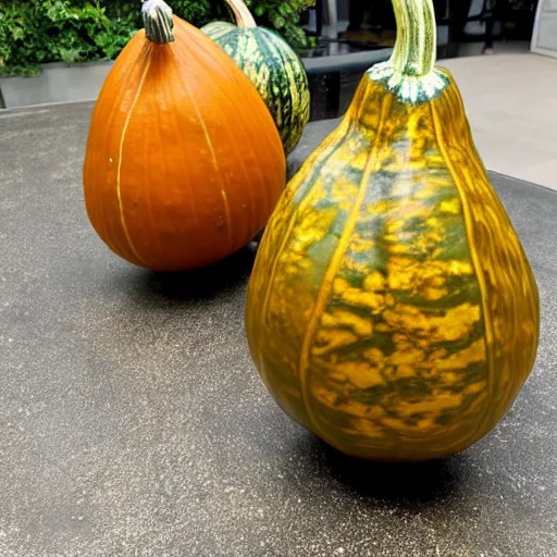 Prompt: a gourd shaped to look like amber heard intercross hybrid mix intercross hybrid mix