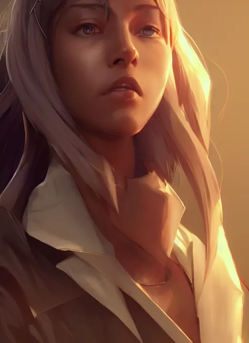 Image similar to celes chere portrait headshot, sharp, rendered in unreal engine 5, anime key art by greg rutkowski, wlop, bloom, dramatic lighting