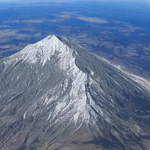 Image similar to mount olympus seen from above, google maps, greek mythology, real