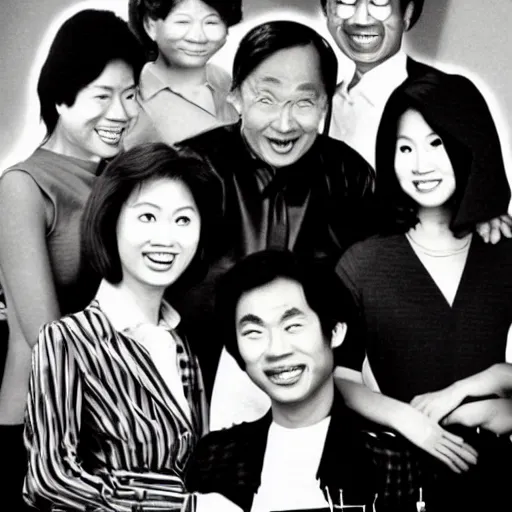Prompt: a 1 9 8 0 s singaporean promotional poster for a sitcom