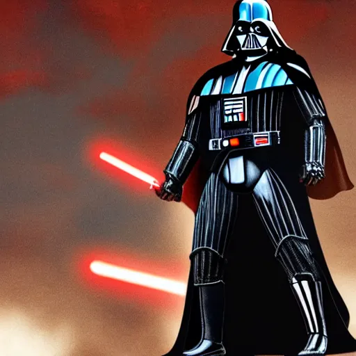 Image similar to darth vader in iron man armour