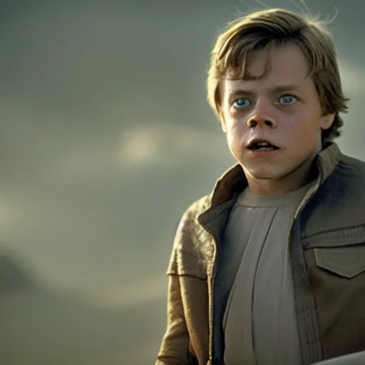 young mark hamill as child star, star wars, Stable Diffusion