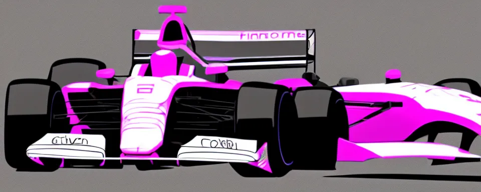 Image similar to synthwave formula one car