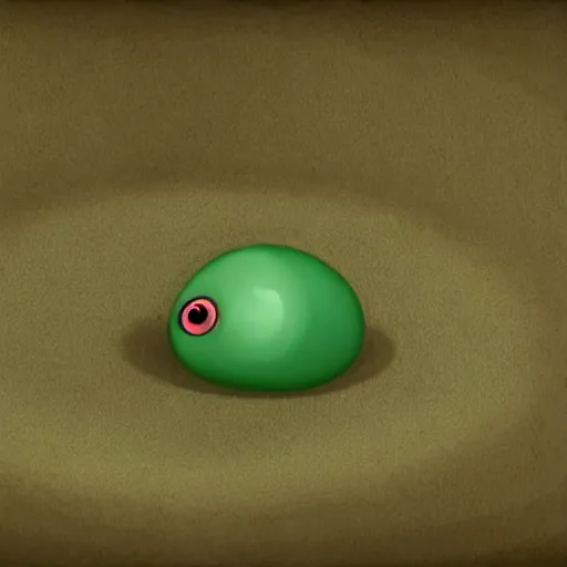 Image similar to a squishy blob of slime filled with eyeballs with 100 legs