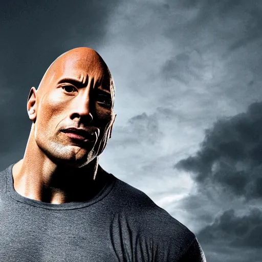 dwayne johnson wrestling a rock, Stable Diffusion, the rock height