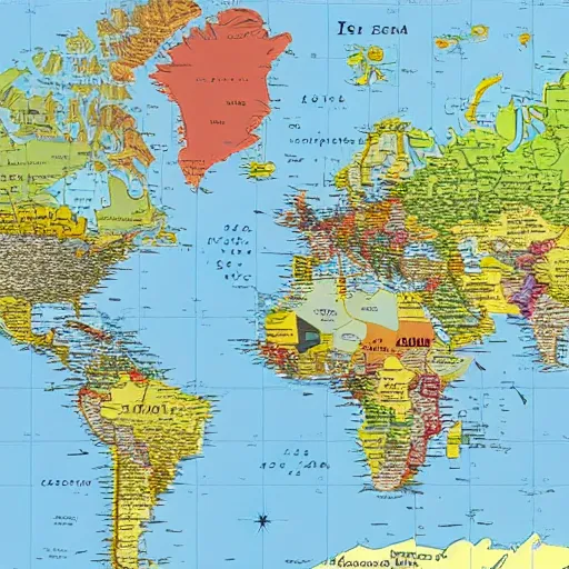 Image similar to made - up world map, high quality, high resolution