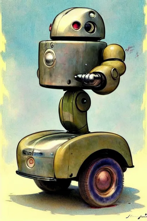 Image similar to ( ( ( ( ( 1 9 5 0 s retro future android robot towtruck. muted colors., ) ) ) ) ) by jean - baptiste monge,!!!!!!!!!!!!!!!!!!!!!!!!!