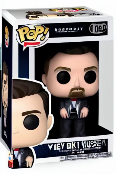 Image similar to “ very very highly detailed photorealistic elon musk funko pop with toy tesla, studio lighting and shading, 8 k, award - winning crisp details ”