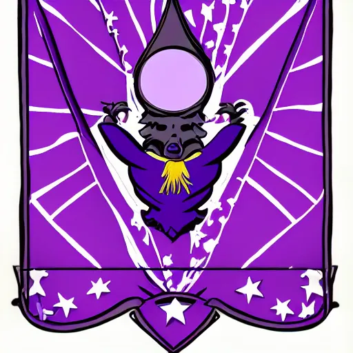 Image similar to flag of the great violet witch