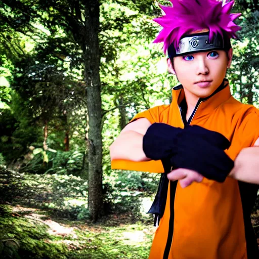 Prompt: naruto cosplay, cinematic