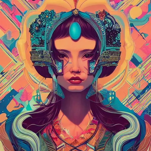 Prompt: tristan eaton, victo ngai, artgerm, perfect princess