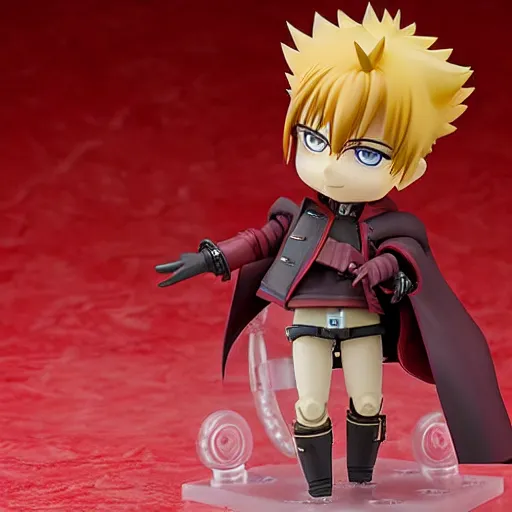 Image similar to vash the stampede, anime figure, nendoroid, studio photograph