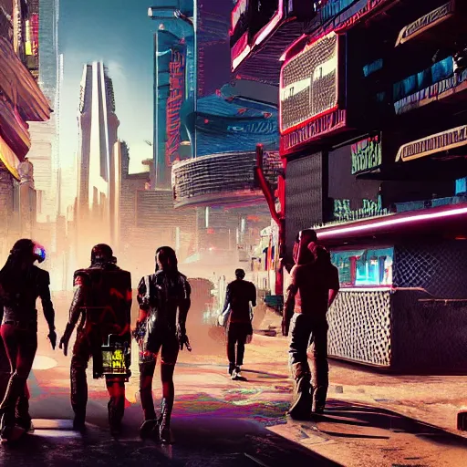 Image similar to cyberpunk 2 0 7 7, vintage scifi art