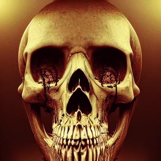 Image similar to portrait_of_a_melting_skull._intricate_abstract._intricate_artwork._by_Tooth_Wu_wlop_beeple_dan_mumford._octane_render_trending_on_artstat