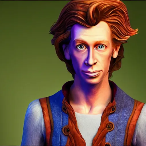 Image similar to stunning award winning hyperrealistic hdr 8 k highly detailed portrait photo of guybrush threepwood from monkey island as a real human