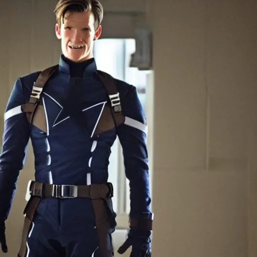 Image similar to Matt Smith as the Winter soldier