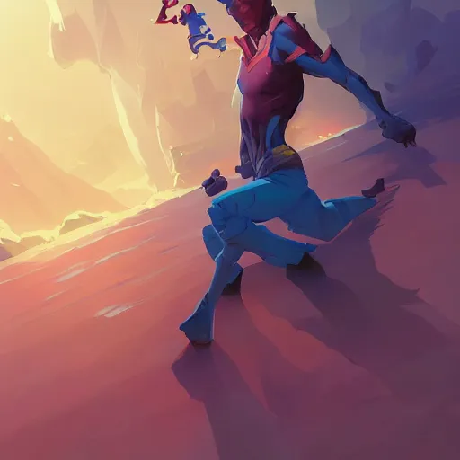 Image similar to hero world fooly cooly, behance hd by jesper ejsing, by rhads, makoto shinkai and lois van baarle, ilya kuvshinov, rossdraws global illumination