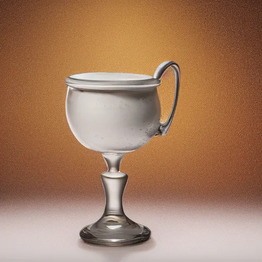 Prompt: studio photography of 1st century wine goblet and matzah, studio lighting, solid color background 8k