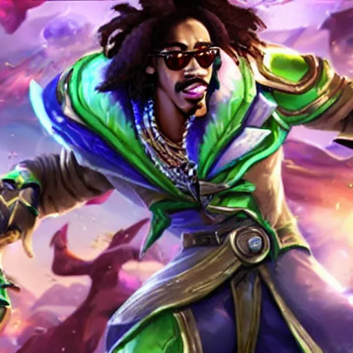 Image similar to Quavo as a League of Legends hero