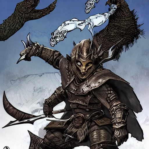 Image similar to skyrim comic book by Humberto Ramos and Mark Robinson