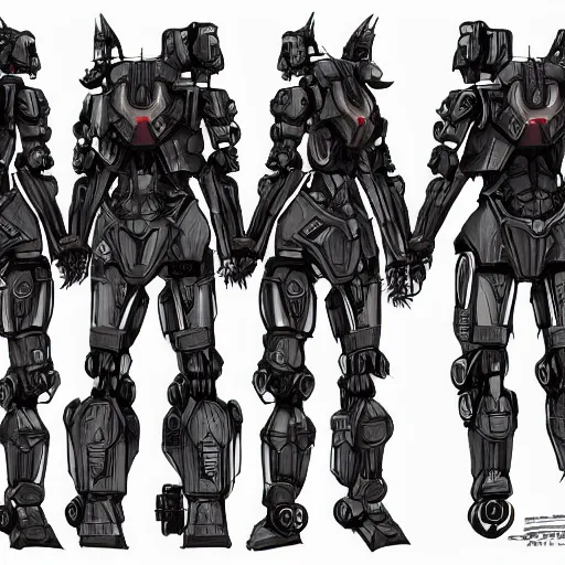 Image similar to character design sketch humanoid mecha by damascus apparel concept art character, fantasy, 4 k, high detail, sharp focus, trend in artstation
