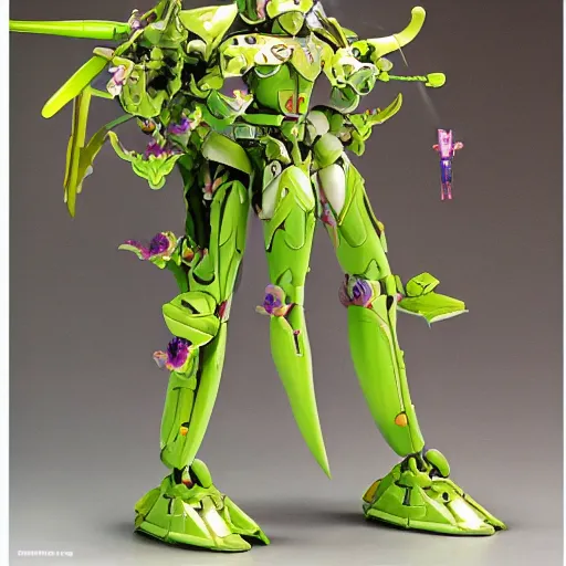 Prompt: futuristic pistia stratiotes mecha water lettuce upper body, sepals forming helmet, floral details, pistia, 8 k hd resolution, barbatos gundam with floral inlay, bandai box art, star wars, makoto kobayashi, frank gehry, raymond swanland