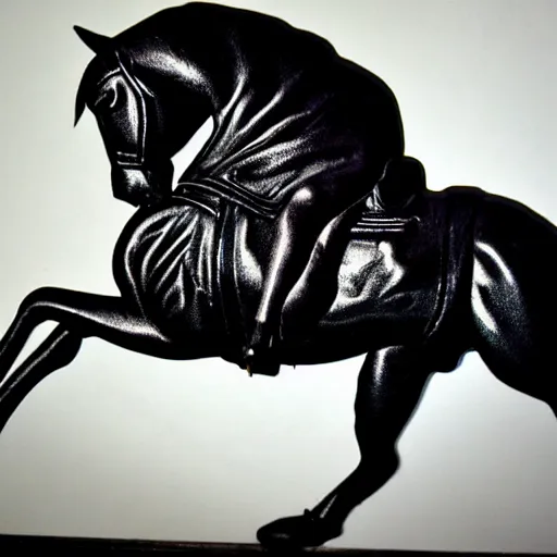 Image similar to headless horseman, realistic, clean, detailed