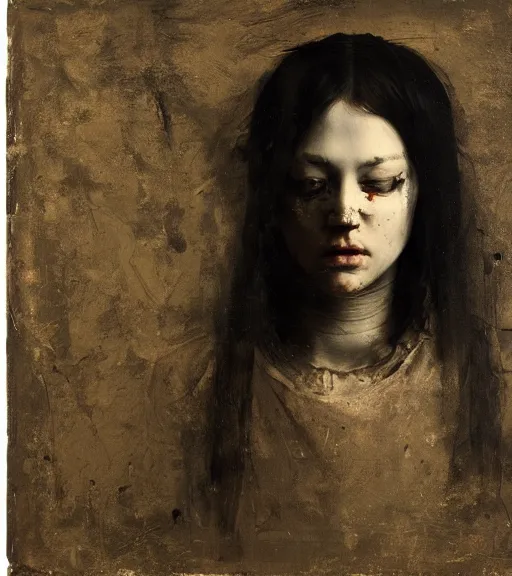 Image similar to nicola samori painting of an anime woman