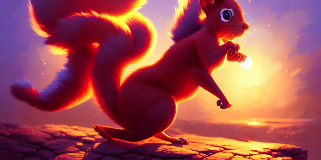 Prompt: hyper detailed ultra sharp of crazy squirrels. behance hd by jesper ejsing, by rhads, makoto shinkai and lois van baarle, ilya kuvshinov, rossdraws radiating a glowing aura global illumination ray tracing hdr, 8 k