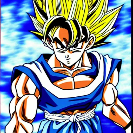 Image similar to goku, manga art style