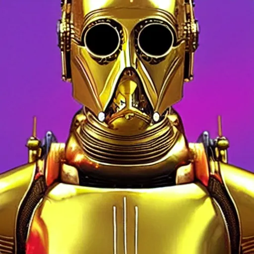 Prompt: c - 3 po as gay