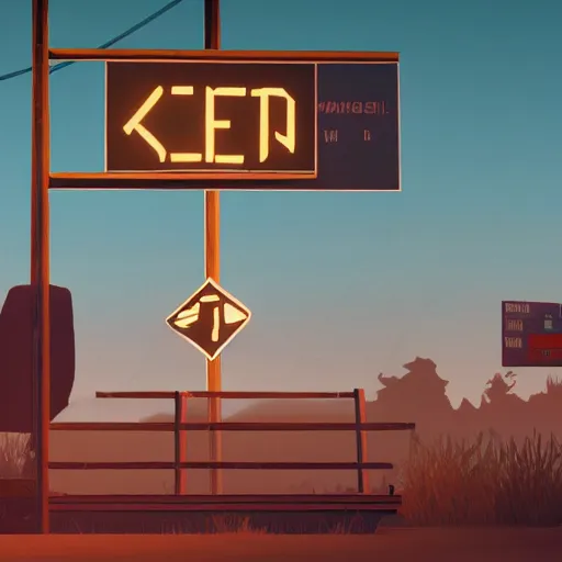 Image similar to A still from the videogame Kentucky Route Zero.