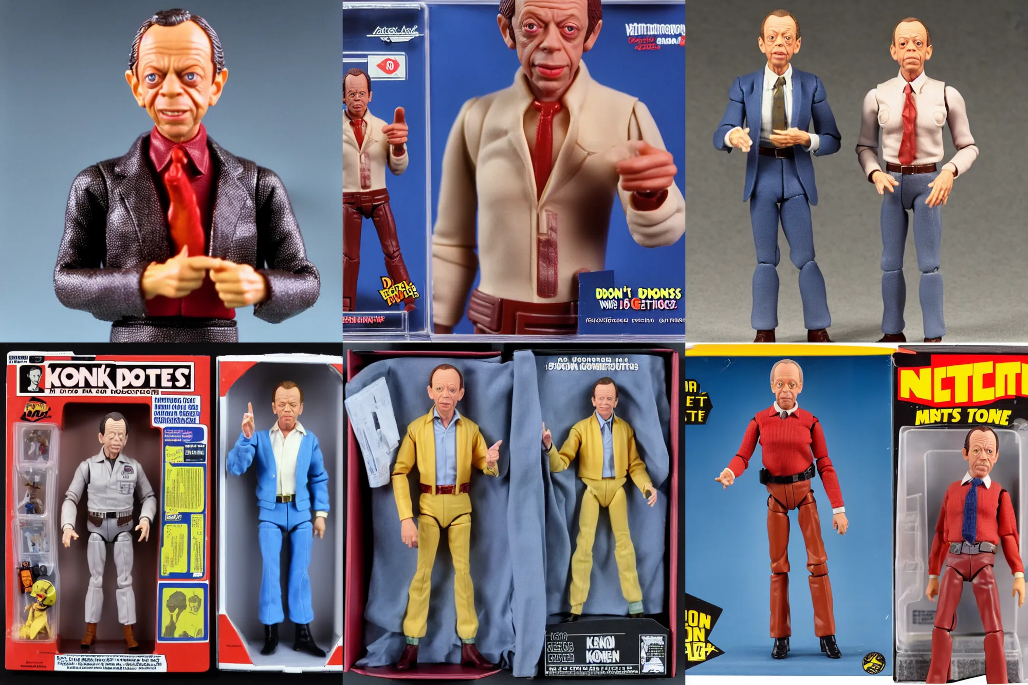 Prompt: Don Knotts as a 1980's Kenner style action figure, 5 points of articulation, full body, 4k, highly detailed