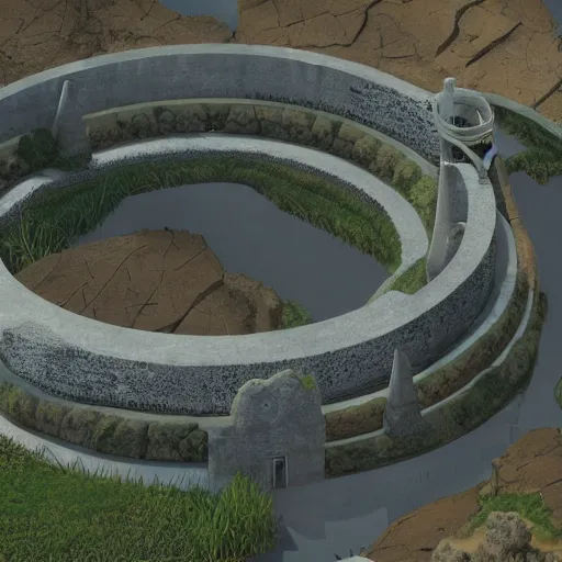 Prompt: a ring shaped wall protecting a peaceful farming based city, cinematic, raytracing, detailed, fantasy artwork, photorealistic, professional, award winning, well lit, movie worthy, beautiful