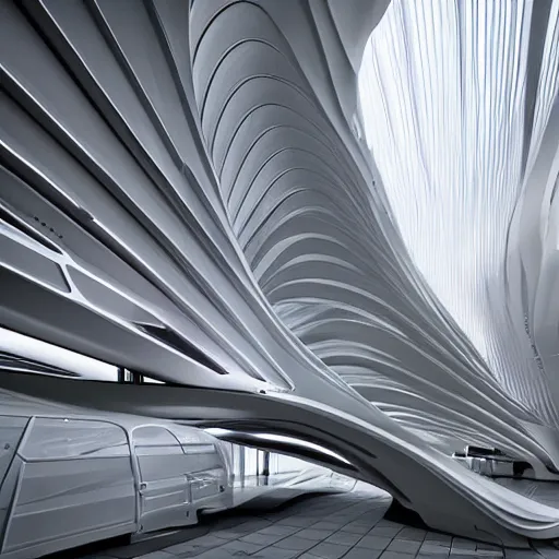 Prompt: zaha Hadid architecture