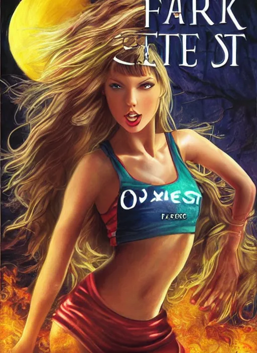 Image similar to fear street book cover of taylor swift cheerleader by mark garro