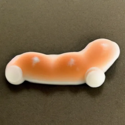 Image similar to lost old footage of hairy transparent ghost sausage