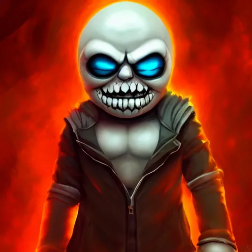 Prompt: photorealistic dark fantasy concept art of different versions of sans with his eye glowing, dynamic lighting, stunning visuals, ray tracing, beautiful scenery, cinematic, full body portrait, ultra detailed, hyper detail, stunning detail