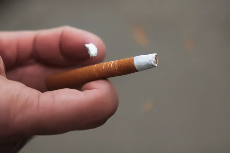 Image similar to Close-up of cigarette in five fingers, thin soft hand holding cigarette, hyper realistic, natural