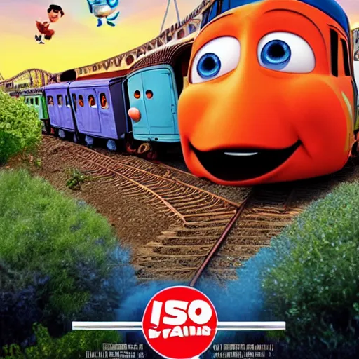 Image similar to Pixar trains movie poster