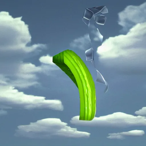 Image similar to 2 0 0 0 render of a sliced lime falling in heaven, clouds, uncanny, sleepy