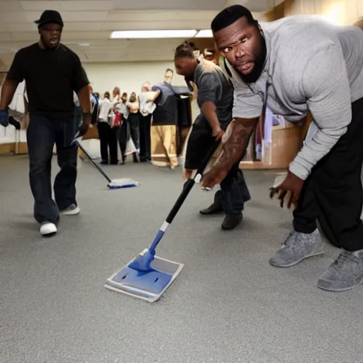 Image similar to 5 0 cent cleaning floor mobbing