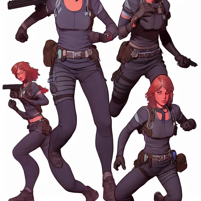 Image similar to the female protagonist, animation character design by jack kirby, action - adventure, sharp detail, artstation trending, conceptart. com