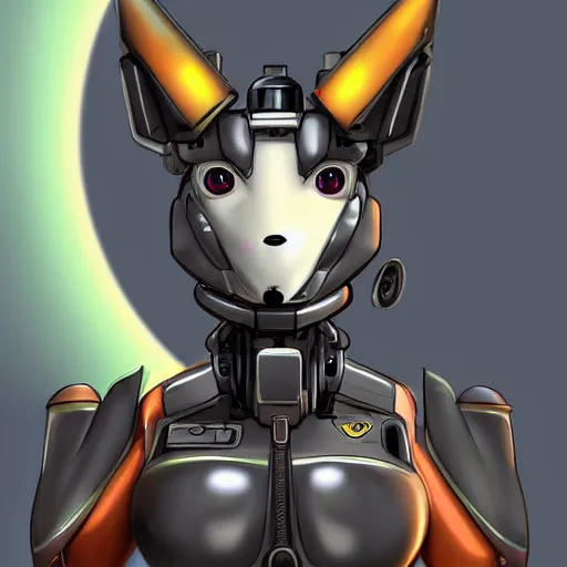 Image similar to female anthropomorphic jetplane mecha bust shot, anthro digital art, furry art, mecha art, furaffinity aeromorph, deviantart, ekasportal