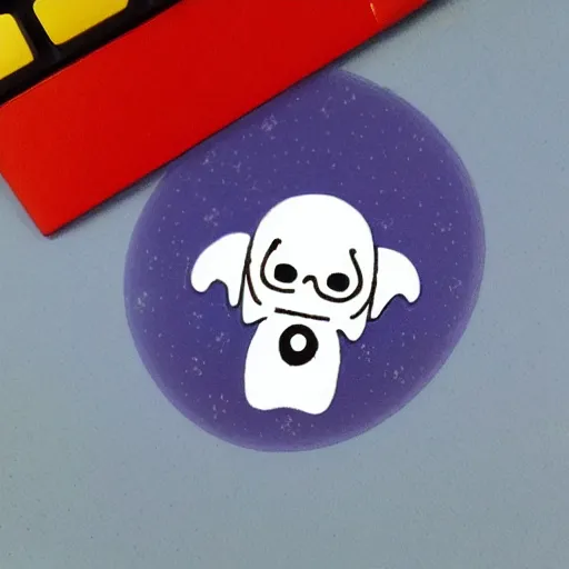 Image similar to cute chibi ghost sticker, by studio ghibli