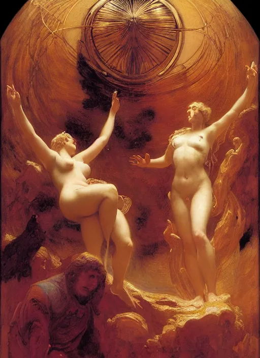 Image similar to the third sphere, venus : the lovers from dante's divine comedy. highly detailed painting by gaston bussiere, craig mullins, j. c. leyendecker 8 k