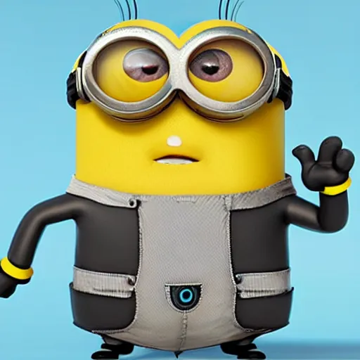 Image similar to A detailed biological anatomy of a minion, photorealistic, textbook, scientific