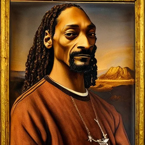 Image similar to extremely detailed snoop dogg painting by Leonardo Da Vinci, 8k